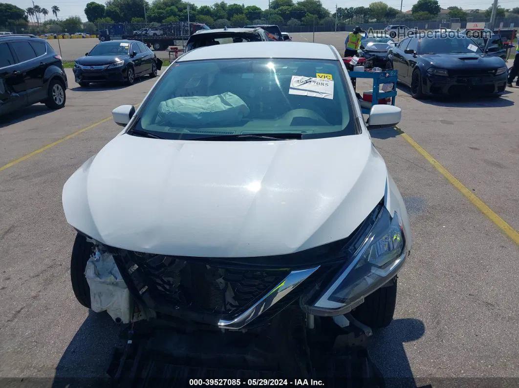 2018 Nissan Sentra Sv White vin: 3N1AB7AP1JL647372