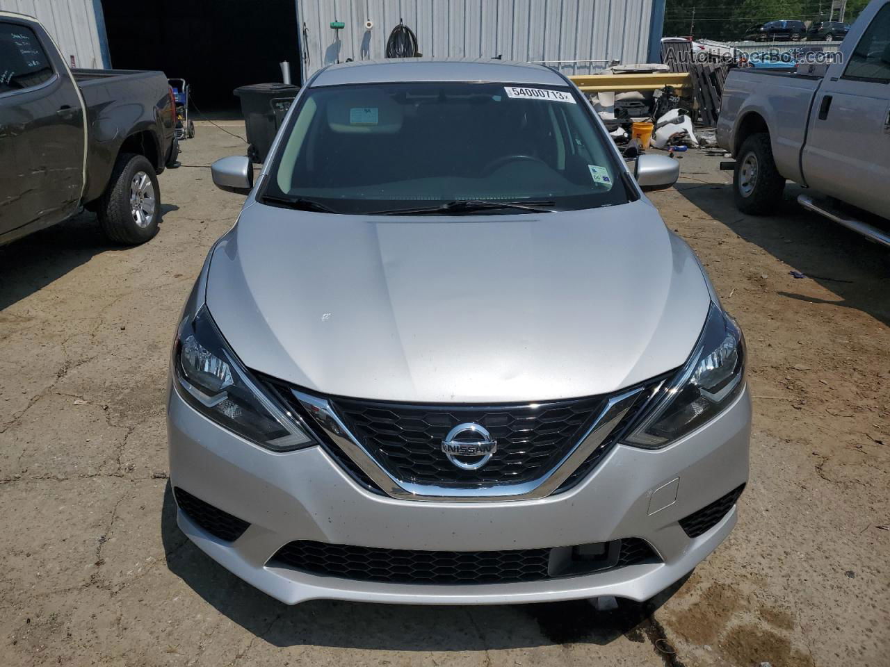 2018 Nissan Sentra S Серый vin: 3N1AB7AP1JL654595