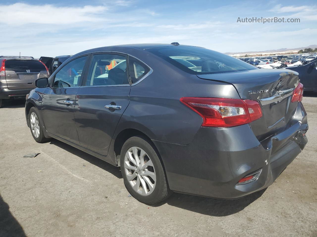 2018 Nissan Sentra S Gray vin: 3N1AB7AP1JL658906