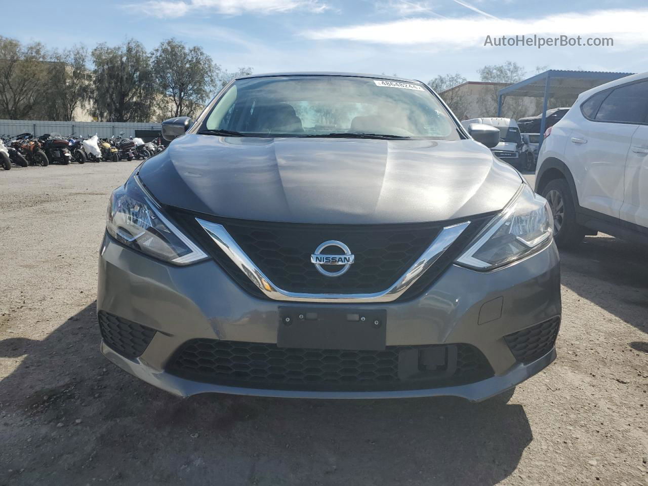 2018 Nissan Sentra S Gray vin: 3N1AB7AP1JL658906