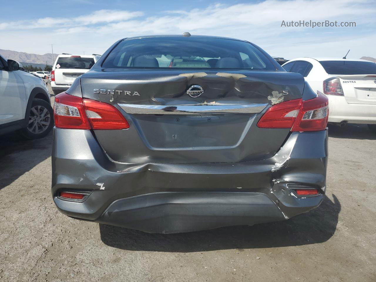 2018 Nissan Sentra S Gray vin: 3N1AB7AP1JL658906