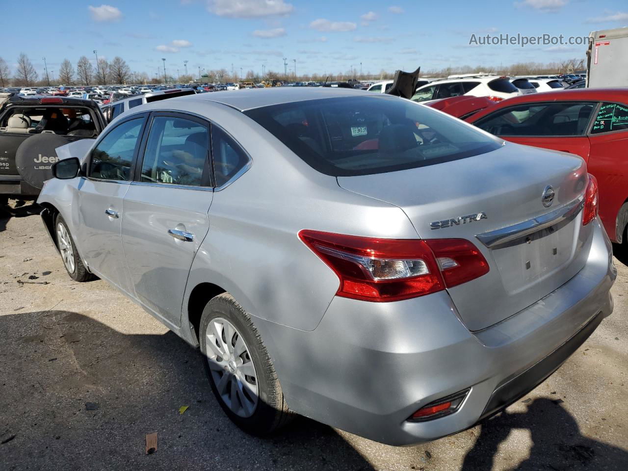 2018 Nissan Sentra S Silver vin: 3N1AB7AP1JY201998