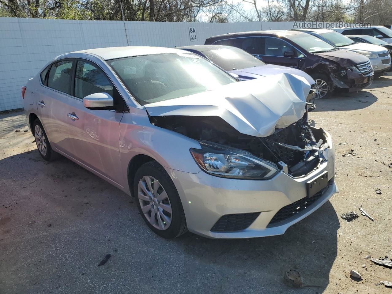 2018 Nissan Sentra S Silver vin: 3N1AB7AP1JY201998