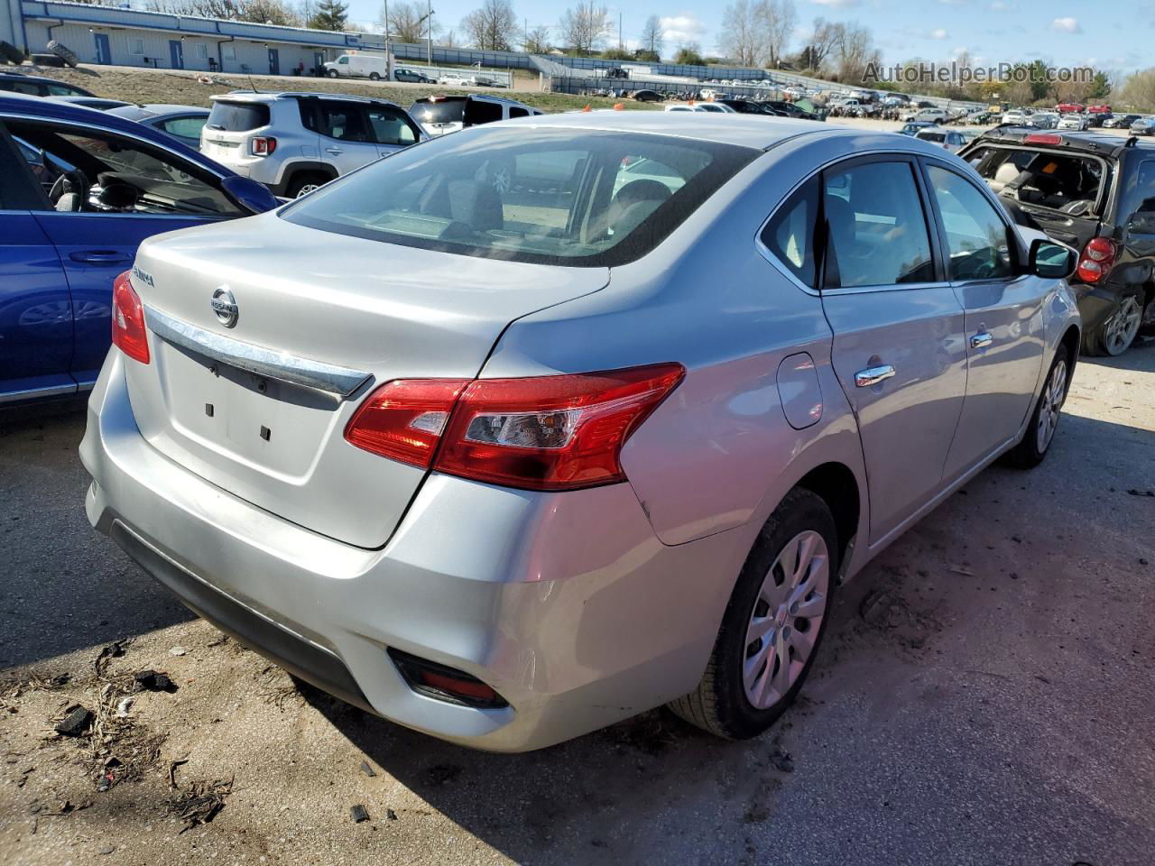 2018 Nissan Sentra S Silver vin: 3N1AB7AP1JY201998