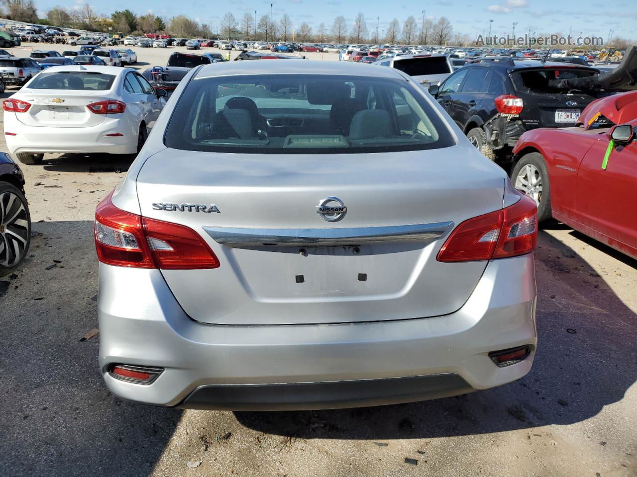 2018 Nissan Sentra S Silver vin: 3N1AB7AP1JY201998