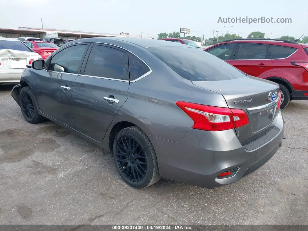 2018 Nissan Sentra S Серый vin: 3N1AB7AP1JY202746