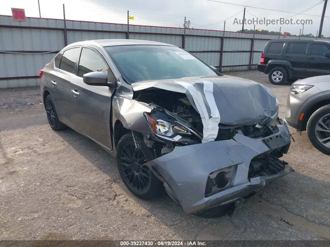 2018 Nissan Sentra S Gray vin: 3N1AB7AP1JY202746