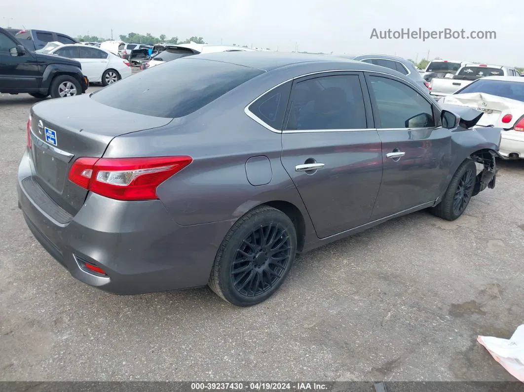 2018 Nissan Sentra S Серый vin: 3N1AB7AP1JY202746