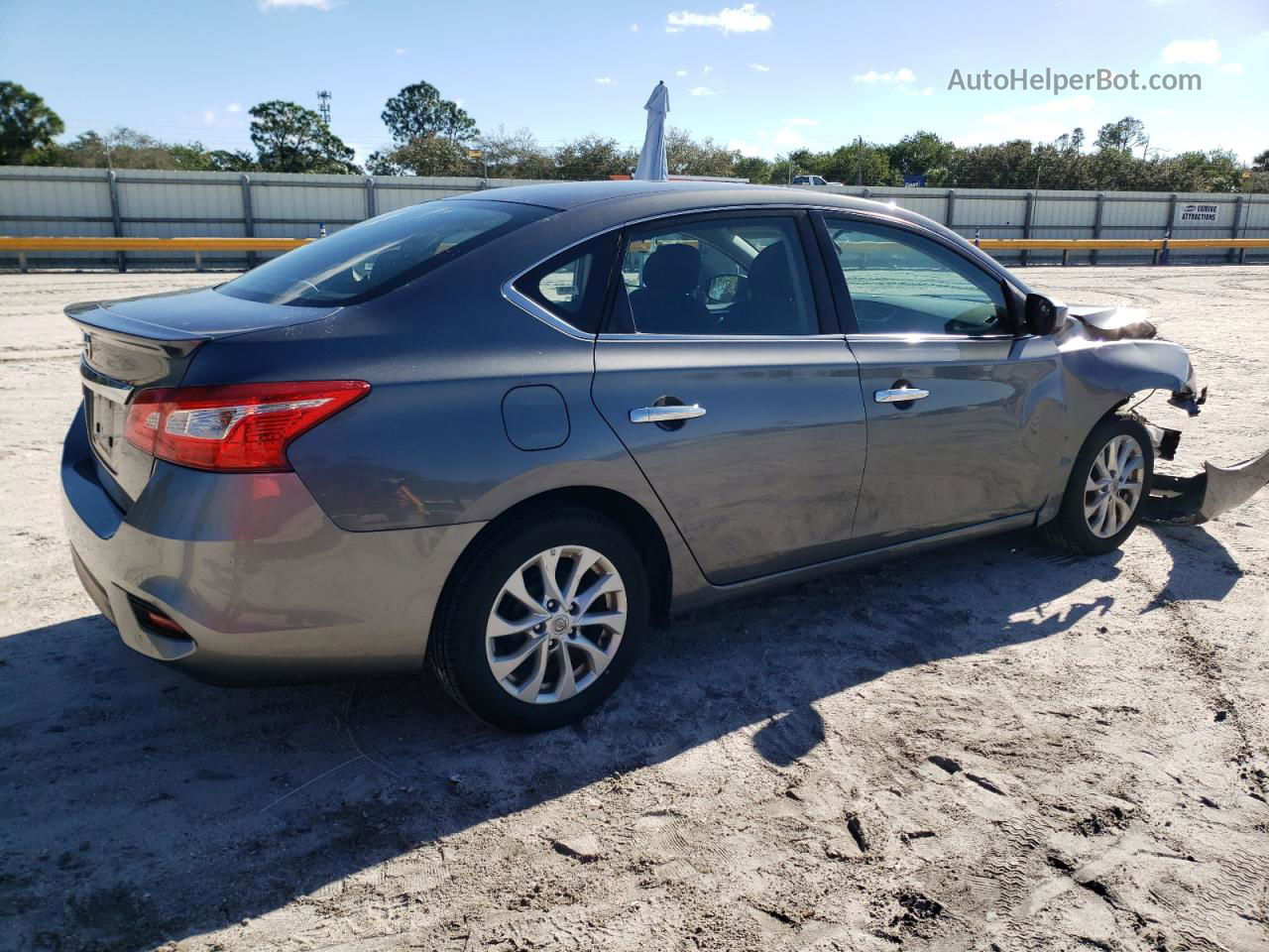 2018 Nissan Sentra S Gray vin: 3N1AB7AP1JY204609