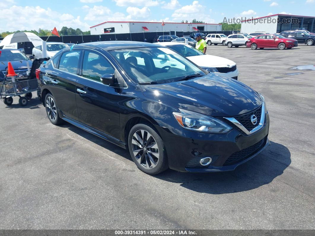 2018 Nissan Sentra Sr Black vin: 3N1AB7AP1JY205842