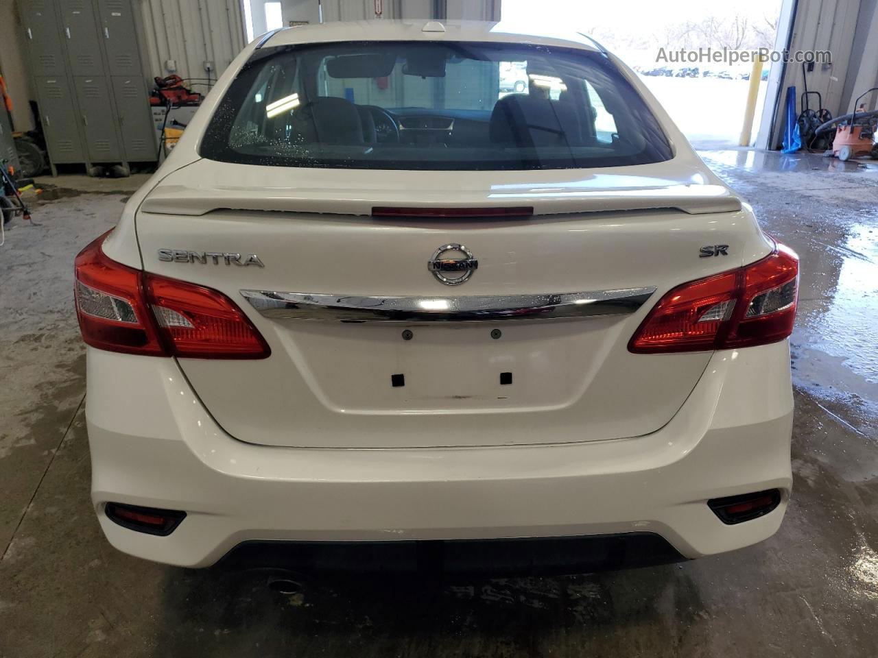 2018 Nissan Sentra S White vin: 3N1AB7AP1JY207848