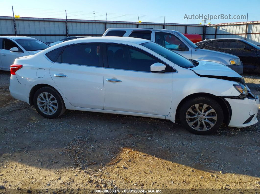 2018 Nissan Sentra Sv White vin: 3N1AB7AP1JY215125