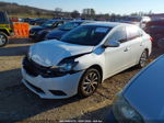 2018 Nissan Sentra Sv White vin: 3N1AB7AP1JY215125