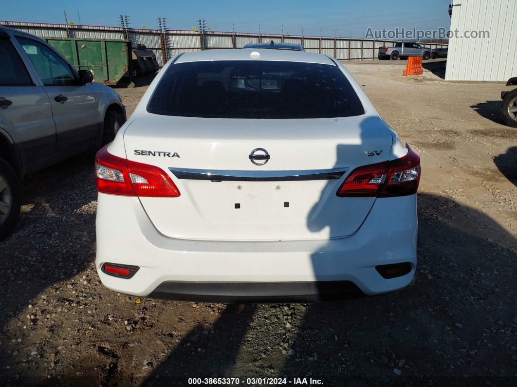 2018 Nissan Sentra Sv White vin: 3N1AB7AP1JY215125