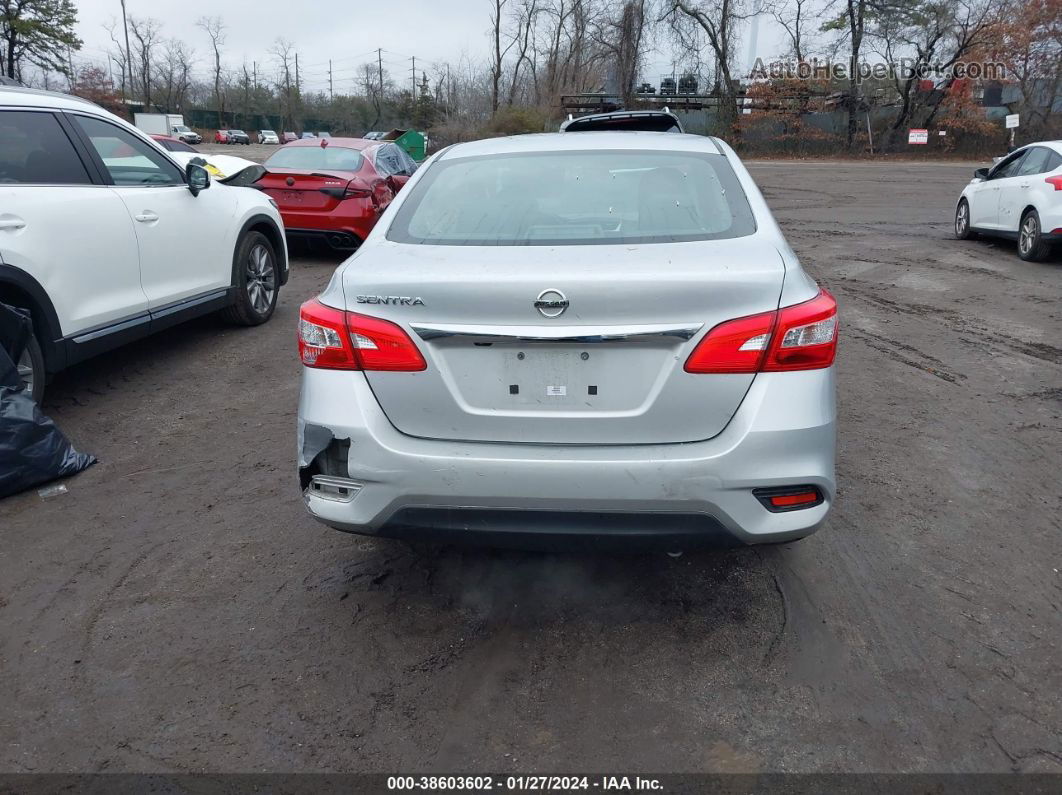 2018 Nissan Sentra S Silver vin: 3N1AB7AP1JY221247