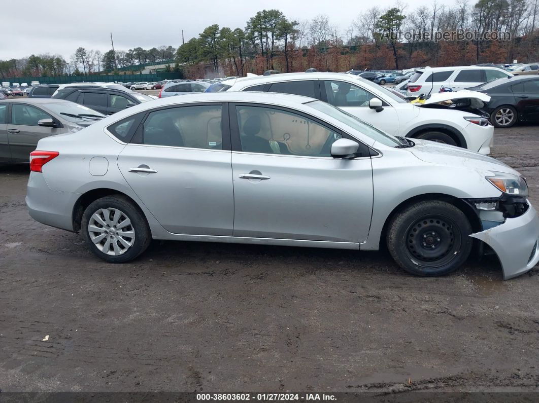 2018 Nissan Sentra S Silver vin: 3N1AB7AP1JY221247