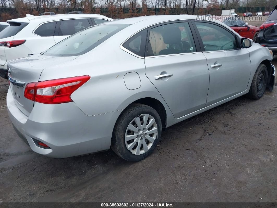 2018 Nissan Sentra S Silver vin: 3N1AB7AP1JY221247