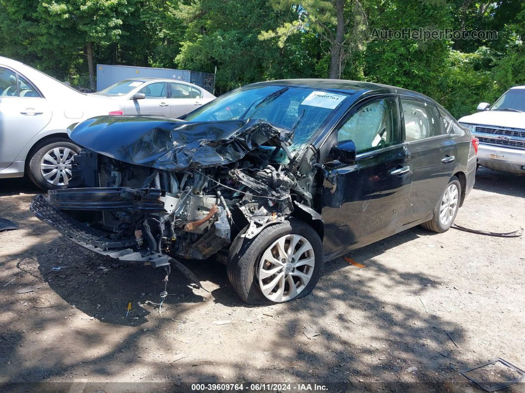 2018 Nissan Sentra Sv Черный vin: 3N1AB7AP1JY221555