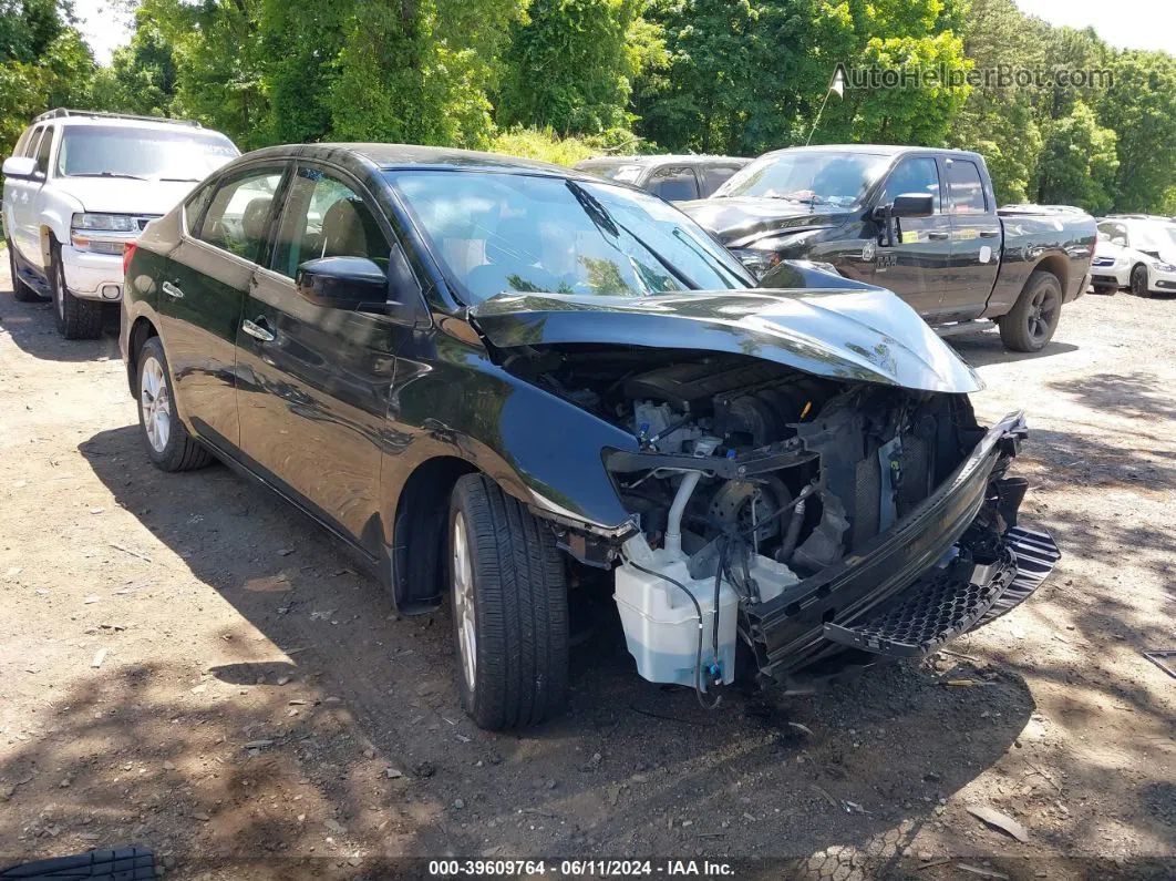 2018 Nissan Sentra Sv Черный vin: 3N1AB7AP1JY221555