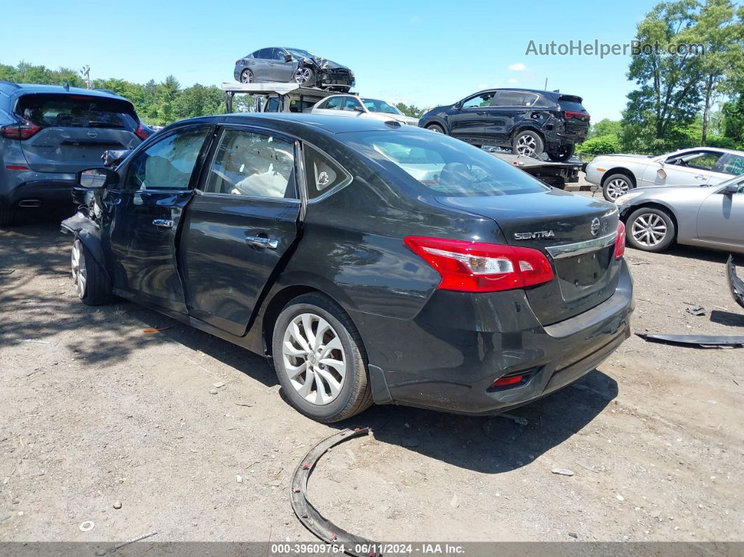 2018 Nissan Sentra Sv Black vin: 3N1AB7AP1JY221555