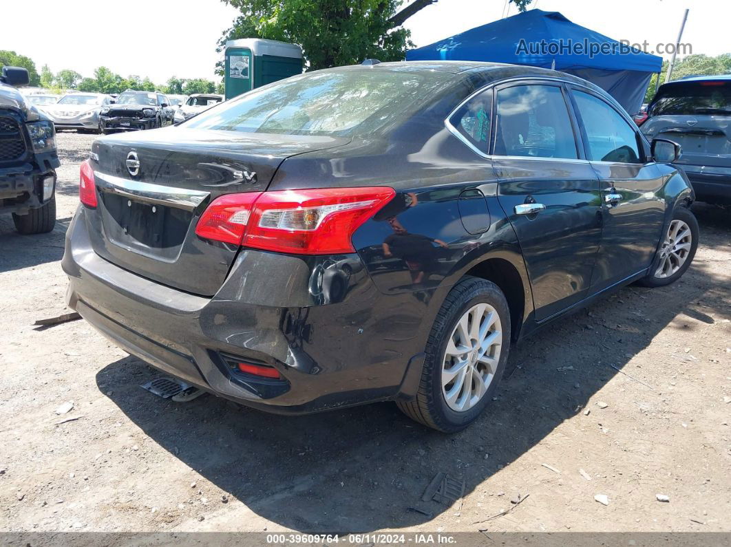 2018 Nissan Sentra Sv Black vin: 3N1AB7AP1JY221555