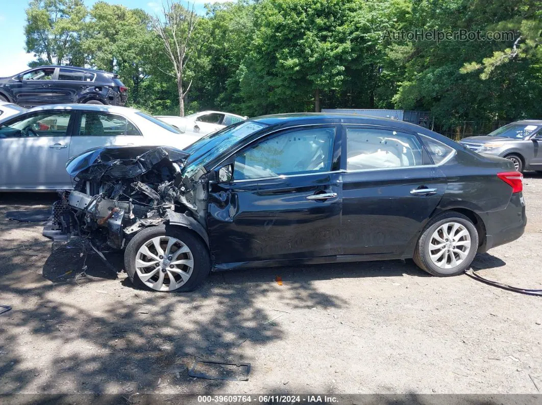 2018 Nissan Sentra Sv Черный vin: 3N1AB7AP1JY221555