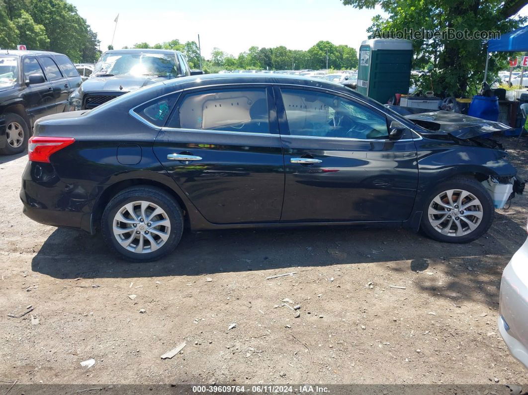 2018 Nissan Sentra Sv Черный vin: 3N1AB7AP1JY221555