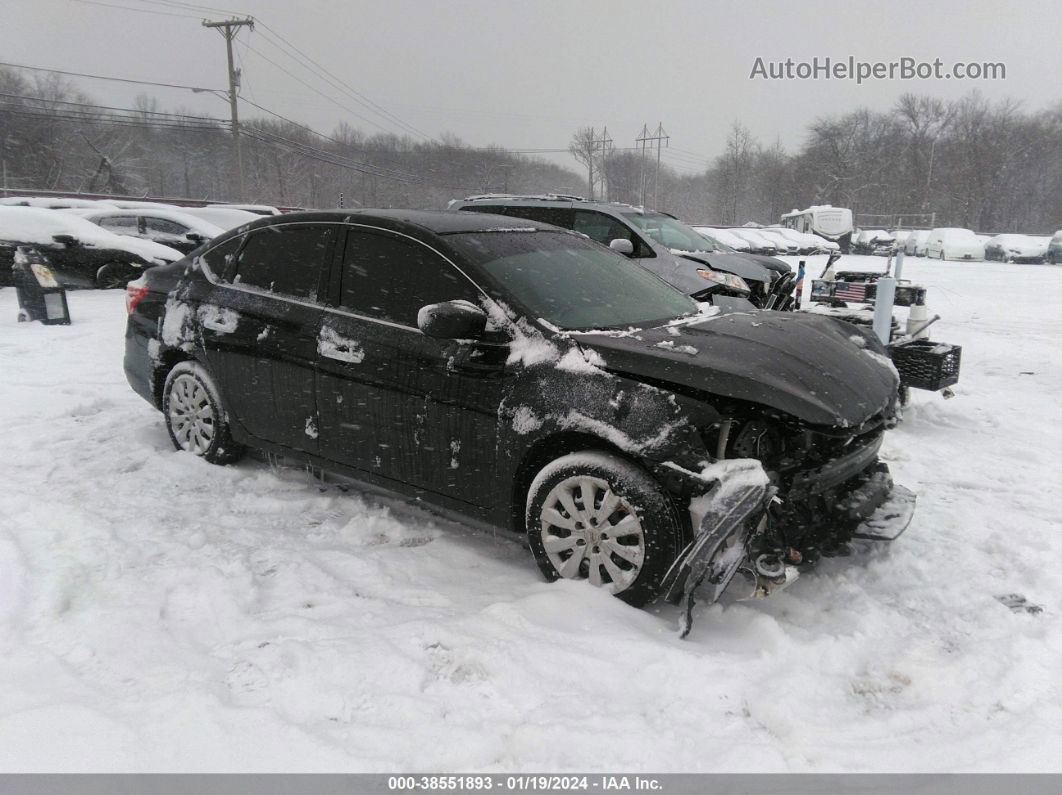 2018 Nissan Sentra S Black vin: 3N1AB7AP1JY221927