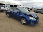 2018 Nissan Sentra S Blue vin: 3N1AB7AP1JY222558