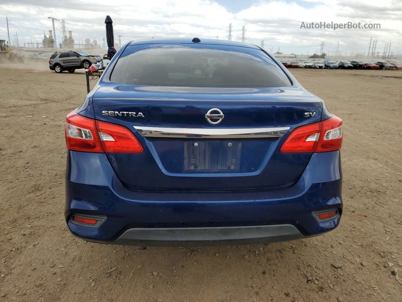 2018 Nissan Sentra S Blue vin: 3N1AB7AP1JY222558