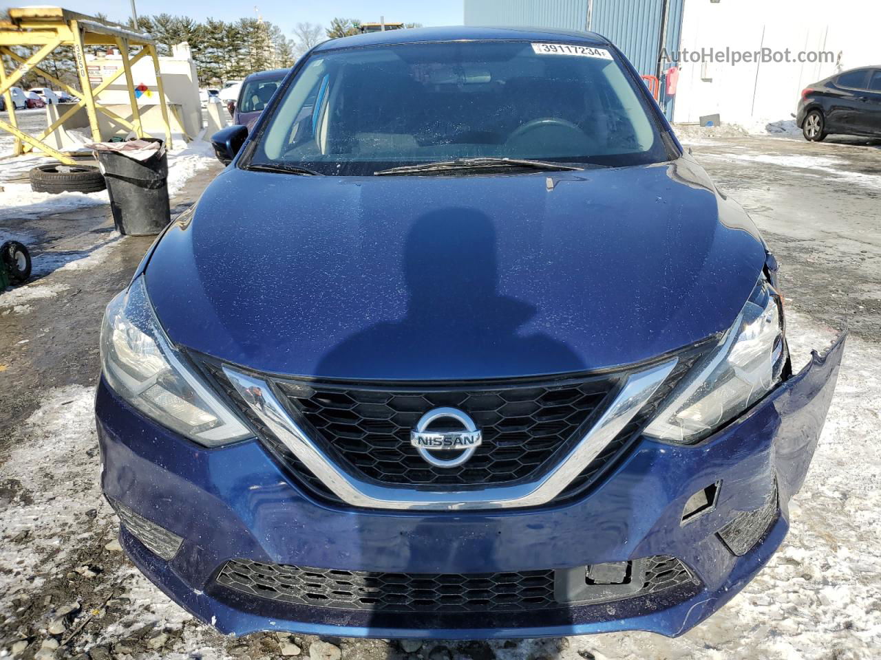 2018 Nissan Sentra S Blue vin: 3N1AB7AP1JY225282