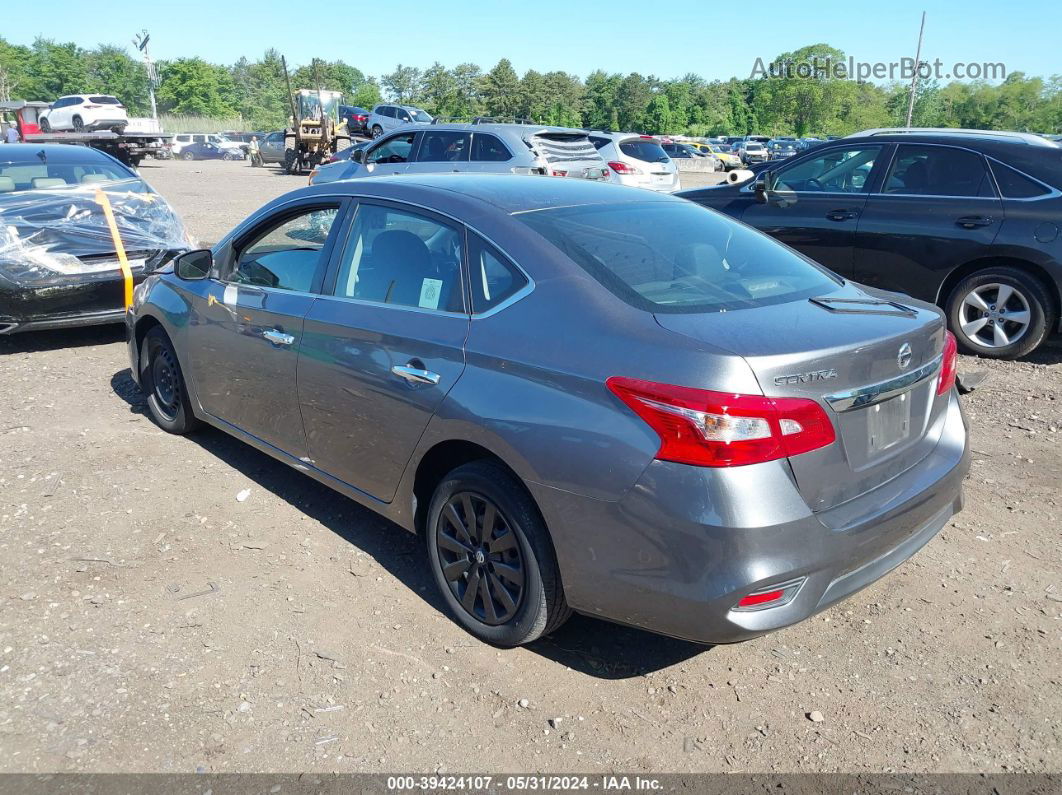 2018 Nissan Sentra S Gray vin: 3N1AB7AP1JY230367