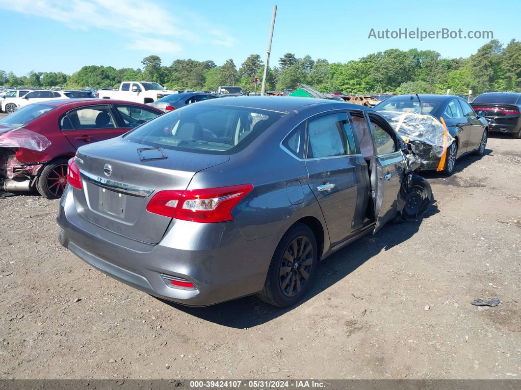 2018 Nissan Sentra S Серый vin: 3N1AB7AP1JY230367