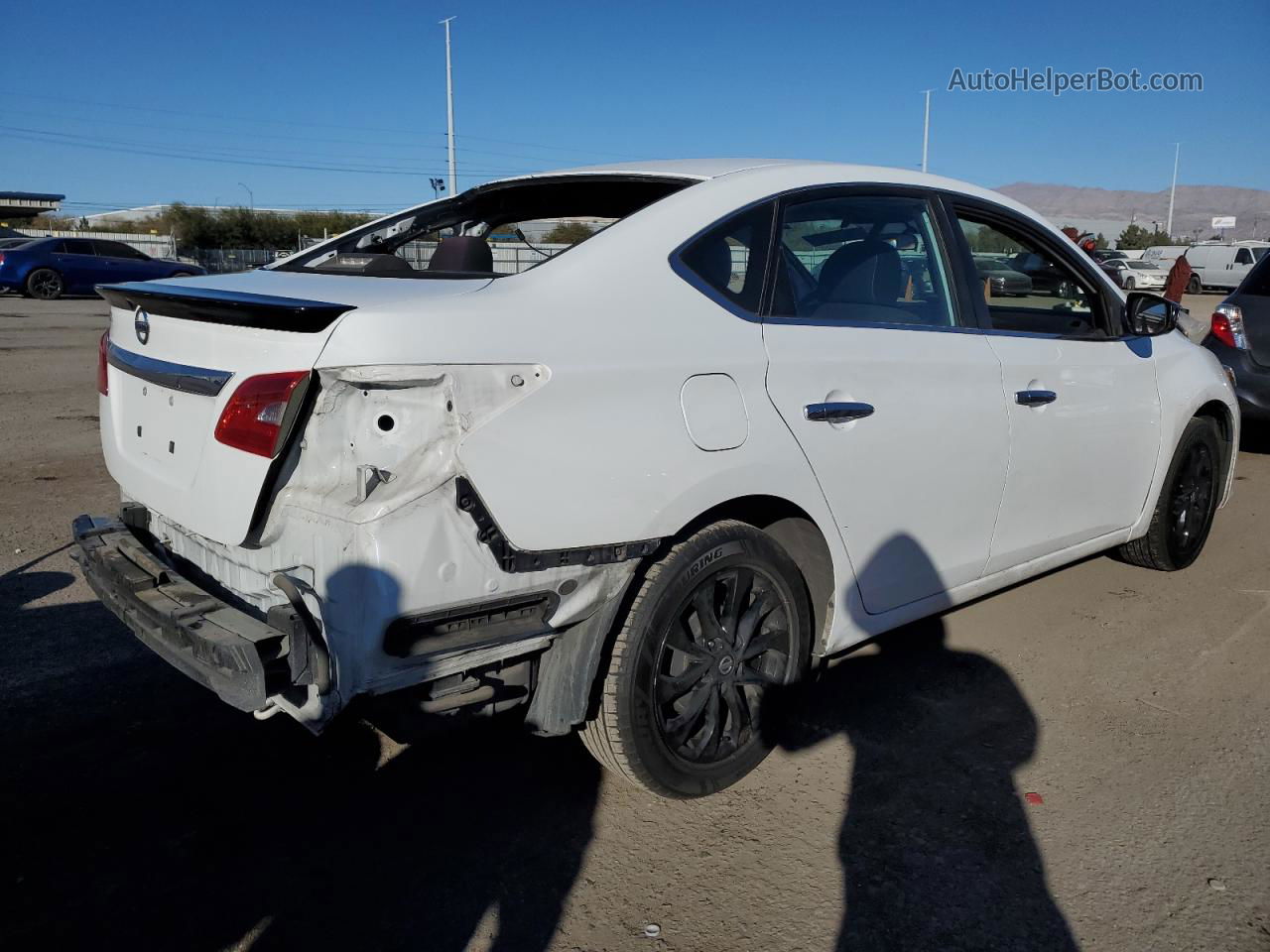 2018 Nissan Sentra S White vin: 3N1AB7AP1JY243958