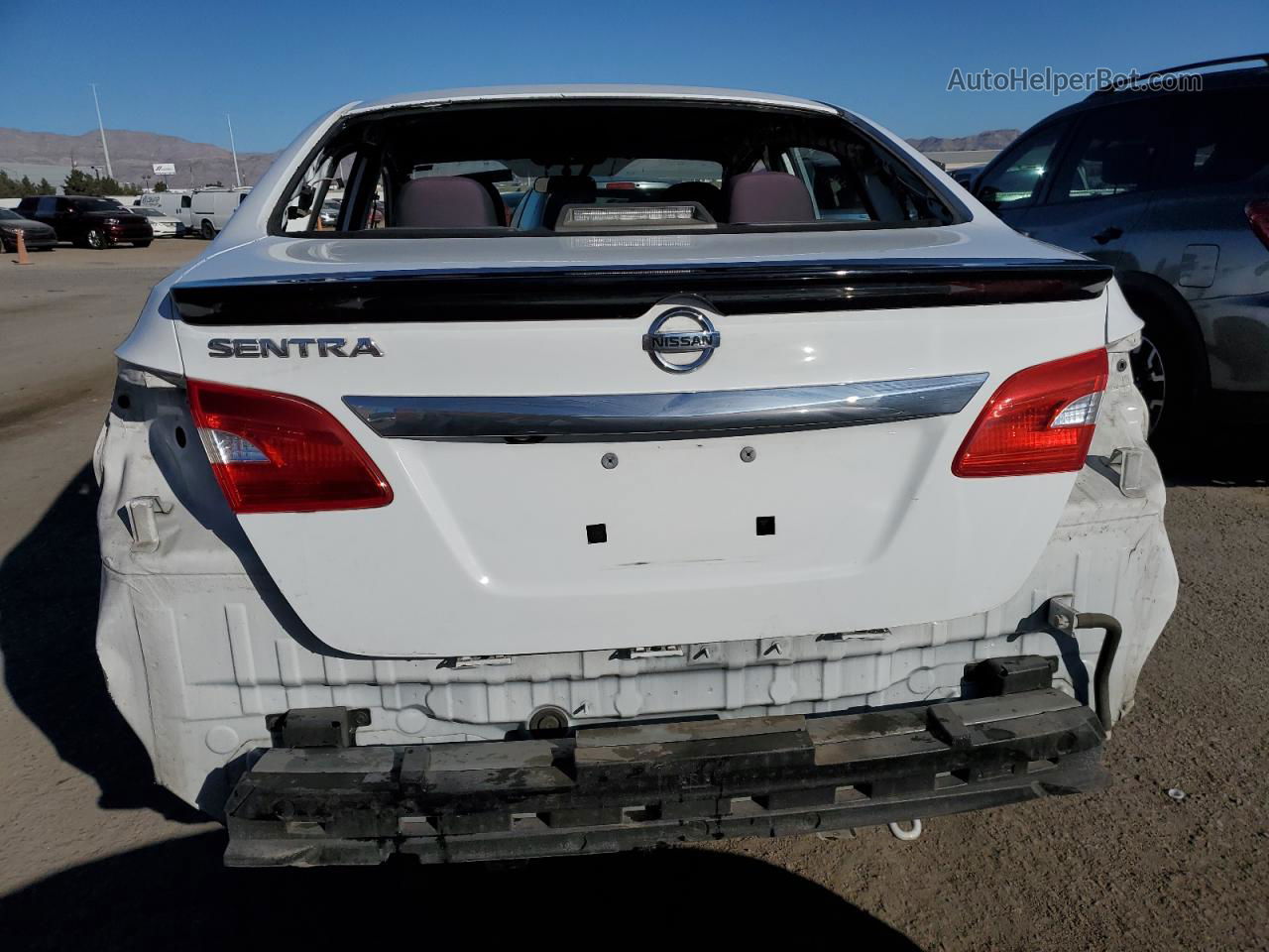 2018 Nissan Sentra S White vin: 3N1AB7AP1JY243958