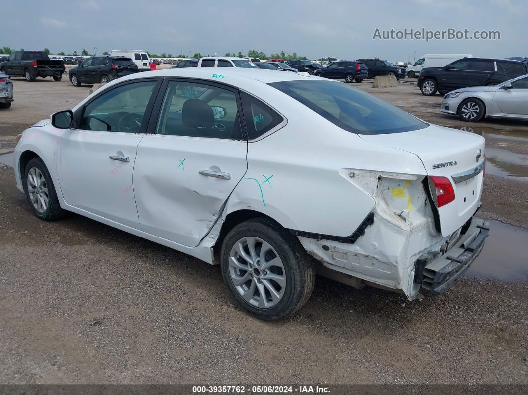 2018 Nissan Sentra Sv White vin: 3N1AB7AP1JY244608