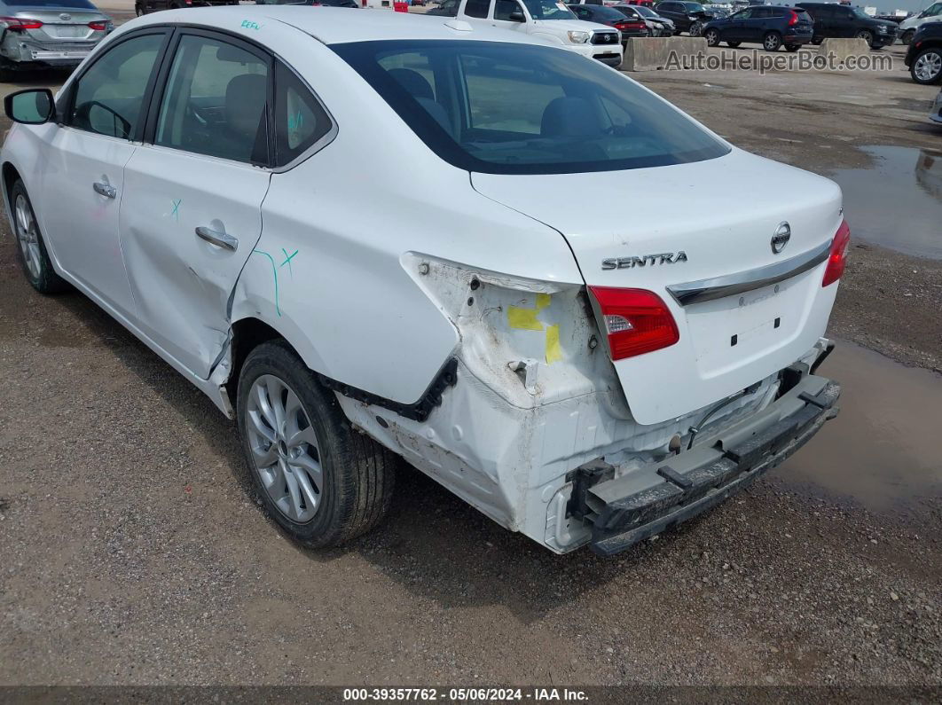 2018 Nissan Sentra Sv White vin: 3N1AB7AP1JY244608