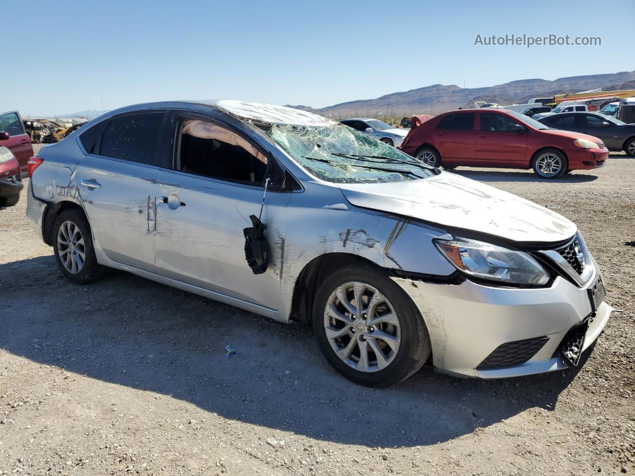 2018 Nissan Sentra S Silver vin: 3N1AB7AP1JY248531