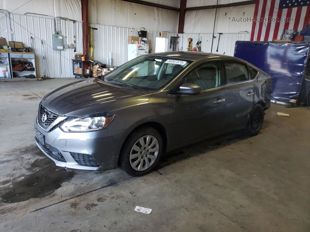 2018 Nissan Sentra S Gray vin: 3N1AB7AP1JY251686