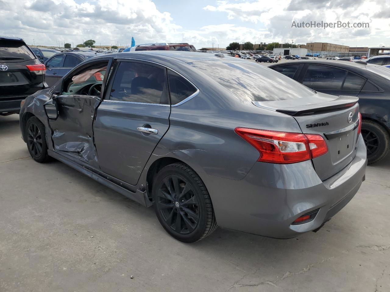 2018 Nissan Sentra S Gray vin: 3N1AB7AP1JY252322