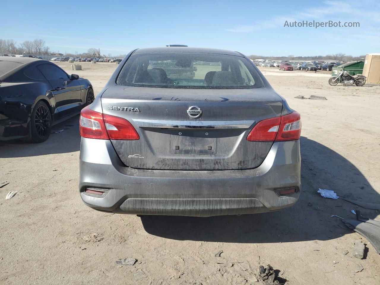 2018 Nissan Sentra S Gray vin: 3N1AB7AP1JY252580