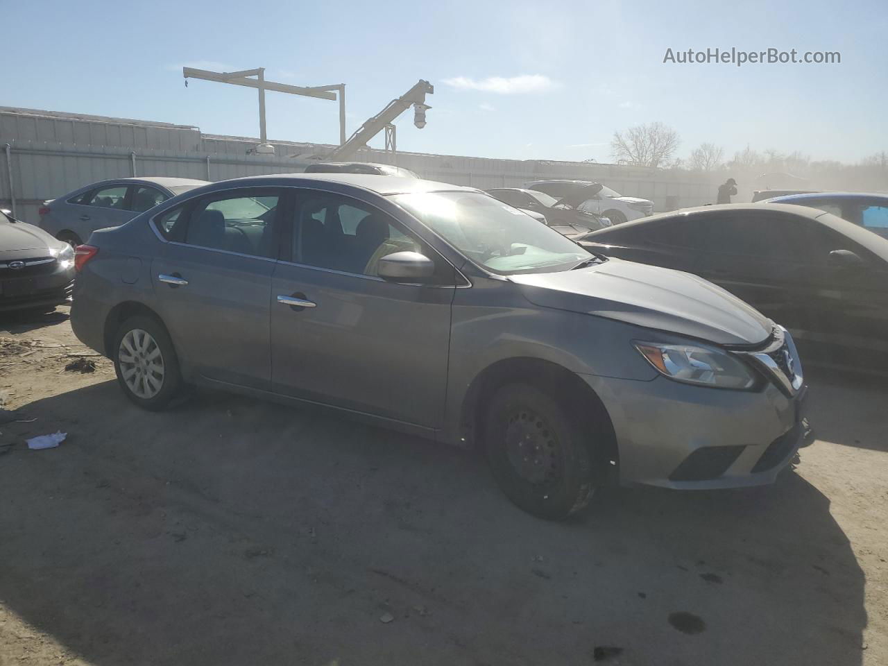 2018 Nissan Sentra S Gray vin: 3N1AB7AP1JY252580