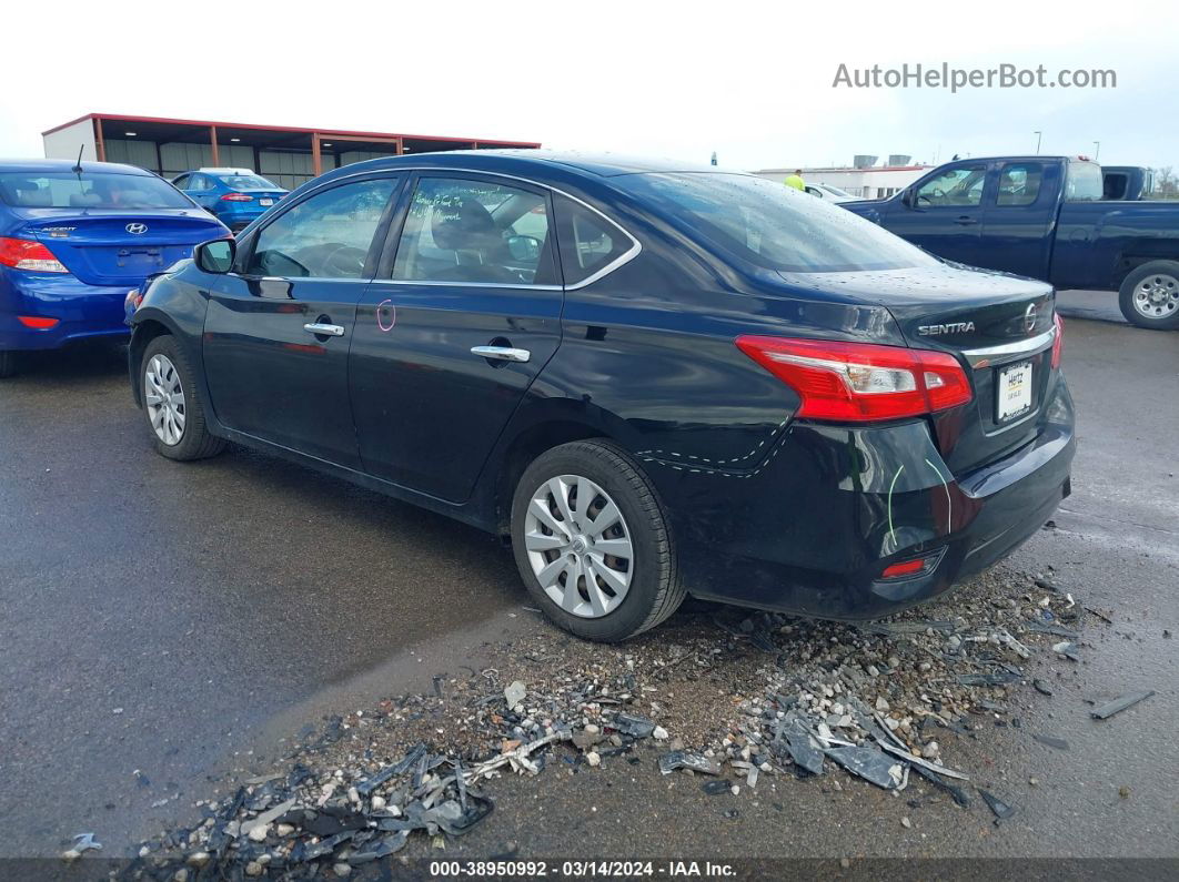 2018 Nissan Sentra S Black vin: 3N1AB7AP1JY253535