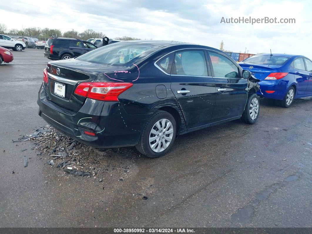 2018 Nissan Sentra S Black vin: 3N1AB7AP1JY253535