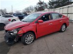 2018 Nissan Sentra S Red vin: 3N1AB7AP1JY260601