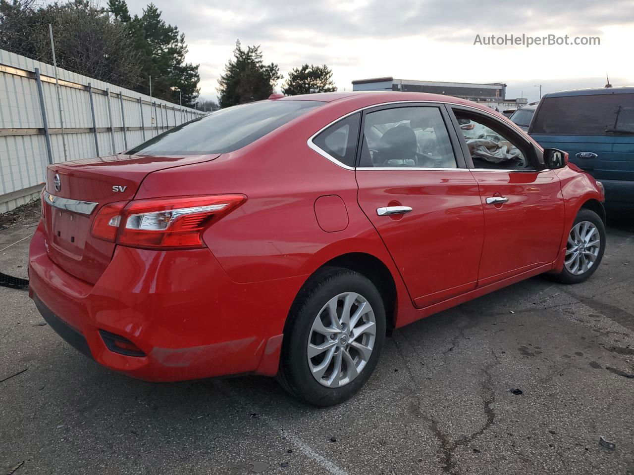 2018 Nissan Sentra S Red vin: 3N1AB7AP1JY260601