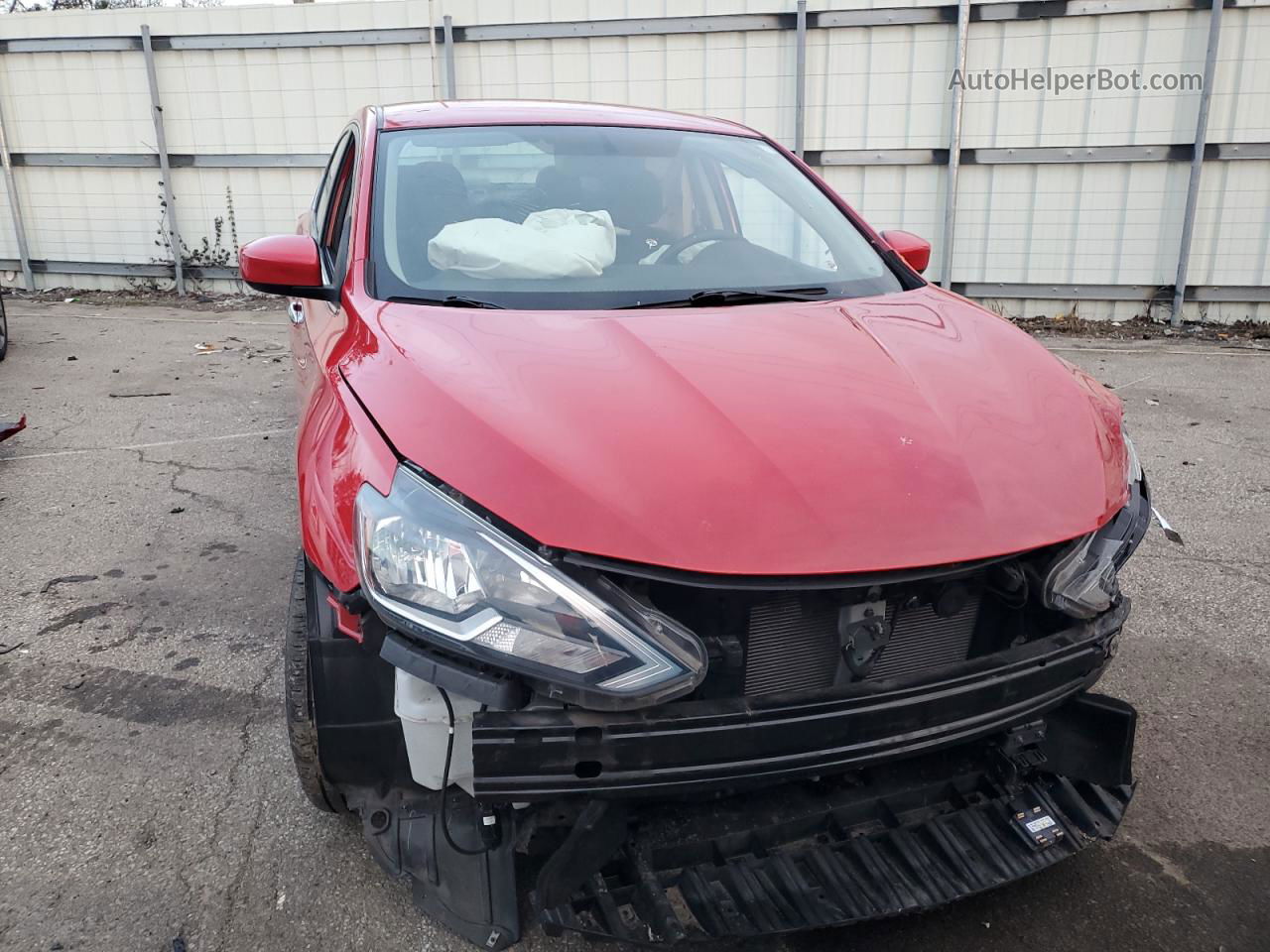 2018 Nissan Sentra S Red vin: 3N1AB7AP1JY260601