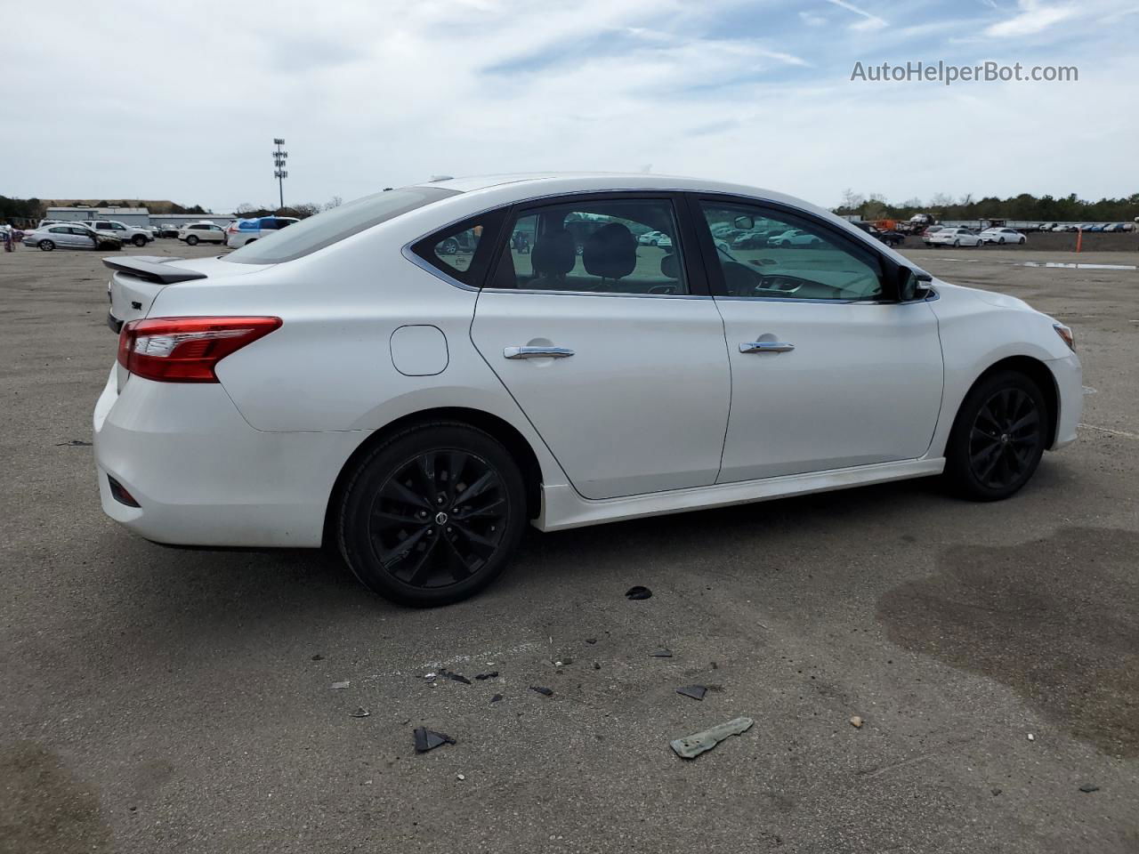 2018 Nissan Sentra S White vin: 3N1AB7AP1JY265684