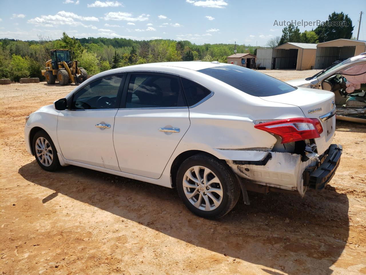 2018 Nissan Sentra S White vin: 3N1AB7AP1JY274997