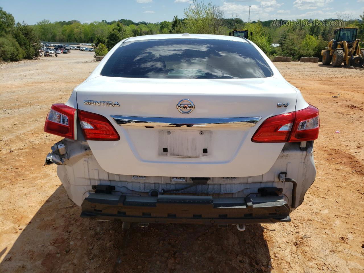 2018 Nissan Sentra S White vin: 3N1AB7AP1JY274997